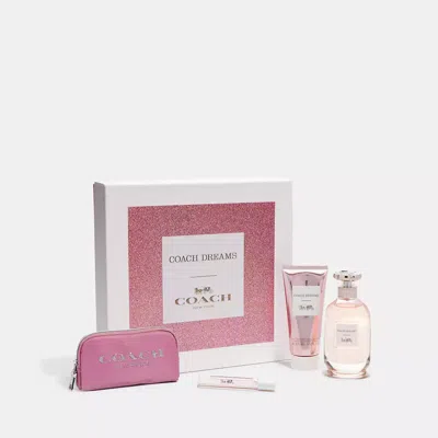 Coach Dreams Eau De Parfum 4 Piece Gift Set In Pink