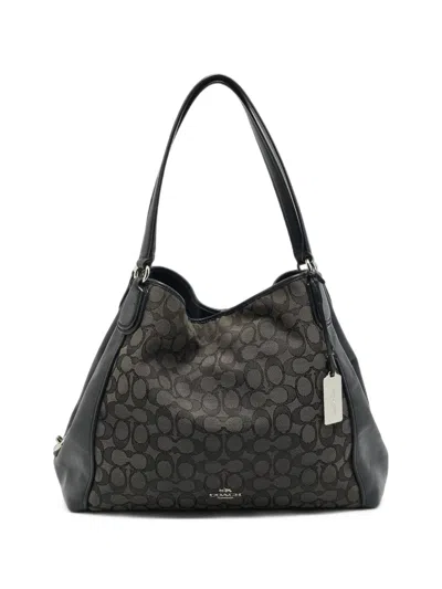 Pre-owned Coach Edie Shoulder Bag In Black