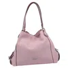 Coach Edie Shoulder Bag In Pink Leather In Pink