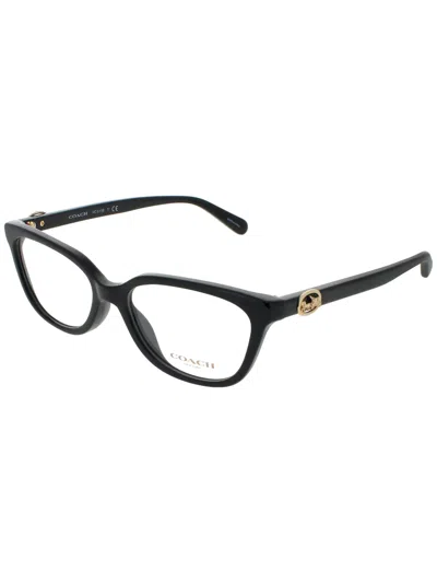 Coach Elegant Women's Eyeglasses With Premium Plastic Frame - 51 Size In Black