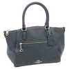 Coach Elise Satchel Handbag In Olive Green Leather In Green