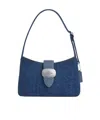 Coach Eliza Shoulder Bag In Signature Denim In Purple