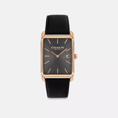 Coach Elliot Watch, 32mm X 26mm In Black
