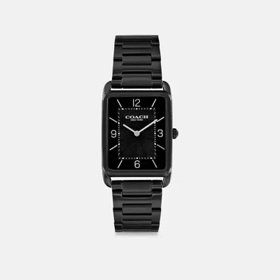 Coach Elliot Watch, 32mm X 26mm In Black