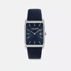 Coach Elliot Watch, 32mm X 26mm In Blue