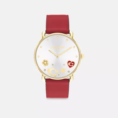 Coach Elliot Watch, 36mm In Red