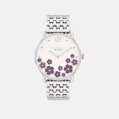 Coach Elliot Watch, 36mm In Metallic