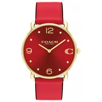 Coach Elliot Women's Watch In Red