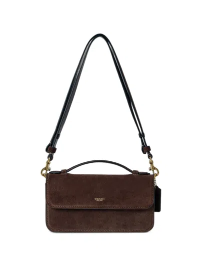 Coach Elora Suede Crossbody Bag In Brown
