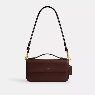 Coach Elora Top Handle Crossbody Bag In Burgundy