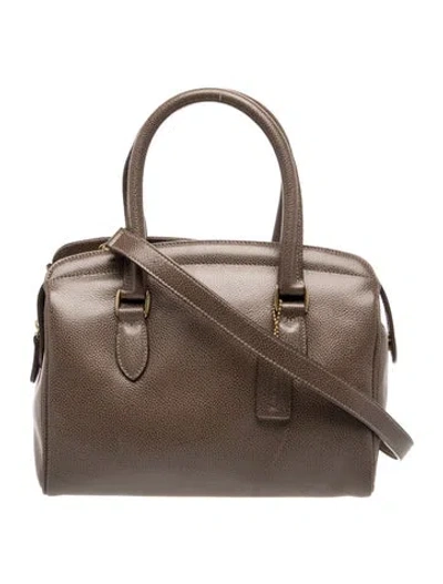 Pre-owned Coach Embossed Leather Madison Sutton Vintage In Brown