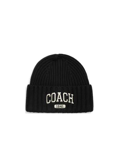 Coach Embroidery Knitted Hat