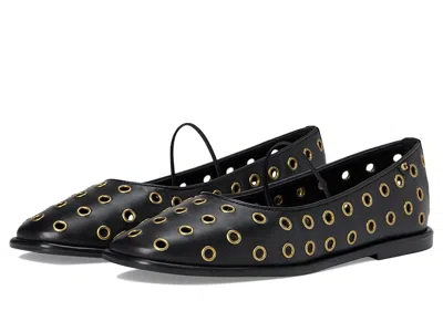 Coach Emilia Mary Jane With Grommets In Black