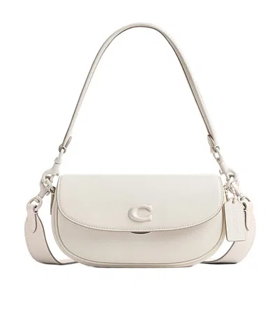 Coach Emmy 23 Leather Shoulder Bag In White