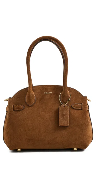 Coach Empire Carryall 21 Bag Warm Brown In Blue