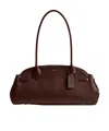 Coach Womens Empire 34 Leather Carryall Bag Maple