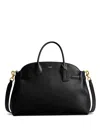 Coach Empire Carryall Leather Tote Bag In Black