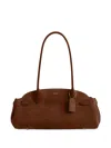Coach Empire Carryall Suede Shoulder Bag In Brown