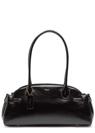 Coach Empire Leather Shoulder Bag In Gold