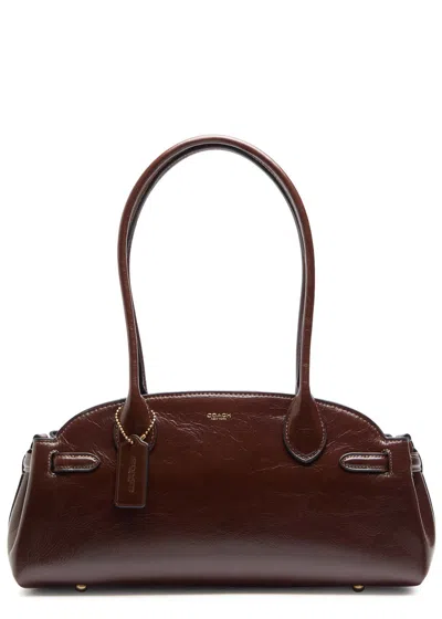Coach Empire Leather Shoulder Bag In Brown