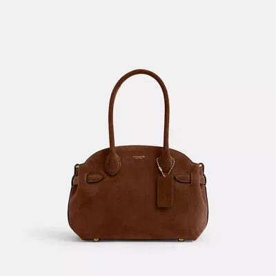 Coach Empire Weiche Carryall 21 In Brown