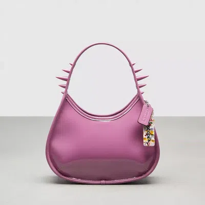 Coach Ergo Bag In Crinkle Patent Topia Leather: Spikes In Lilac