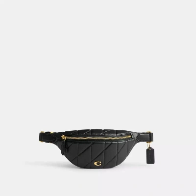 Coach Essential Belt Bag With Pillow Quilting In Black