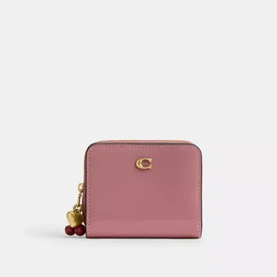 Coach Essential Billfold Wallet With Charms In Pink