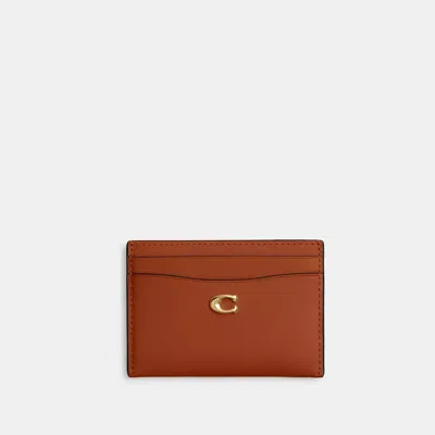 Coach Essential Card Case In Brown