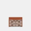 Coach Essential Card Case In Crystal Signature Jacquard