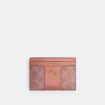 Coach Essential Card Case In Signature Canvas