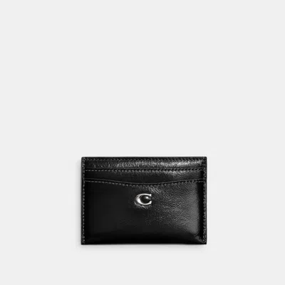 Coach Essential Card Case In Silver/black
