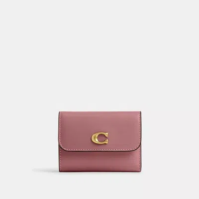 Coach Essential Card Holder Wallet In Pink