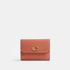 Coach Essential Card Holder Wallet In Purple