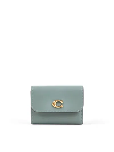 Coach Essential Card Holder Wallet In B4/sage