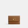 Coach Essential Card Holder Wallet In Brass/honey Brown