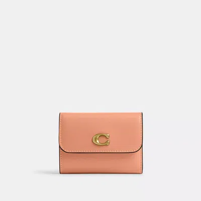 Coach Essential Card Holder Wallet In Orange