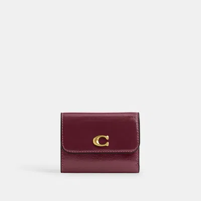 Coach Essential Card Holder Wallet In Pink