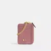 Coach Essential Chain Card Case In Purple