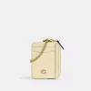 Coach Essential Chain Card Case In Brass/moonlight