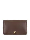 Coach Essential Logo-plaque Wallet In Brown