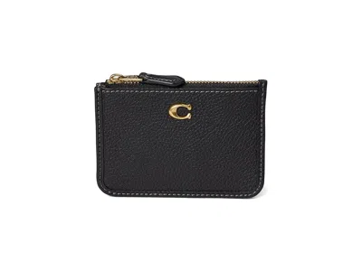 Coach Essential Mini Id Card Case Handbags Black: One Size
