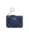 Coach Essential Mini Id Card Case In Signature Denim