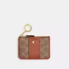 Coach Essential Mini Skinny Id Case In Signature Canvas In Multi