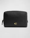 COACH ESSENTIAL PEBBLED LEATHER COSMETIC POUCH