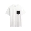 Coach Essential Pocket T Shirt In Grey/white