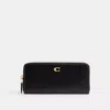 Coach Essential Schmales Akkordeon-portemonnaie Mit Reissverschluss In Black