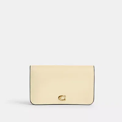 Coach Essential Schmales Kartenetui In Beige