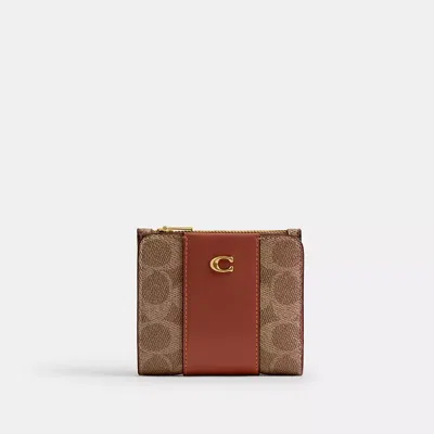 Coach Essential Schmales Portemonnaie Aus Signature-canvas In Multi