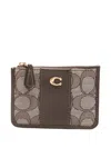 Coach Essential Signature Jacquard Wallet In Brown